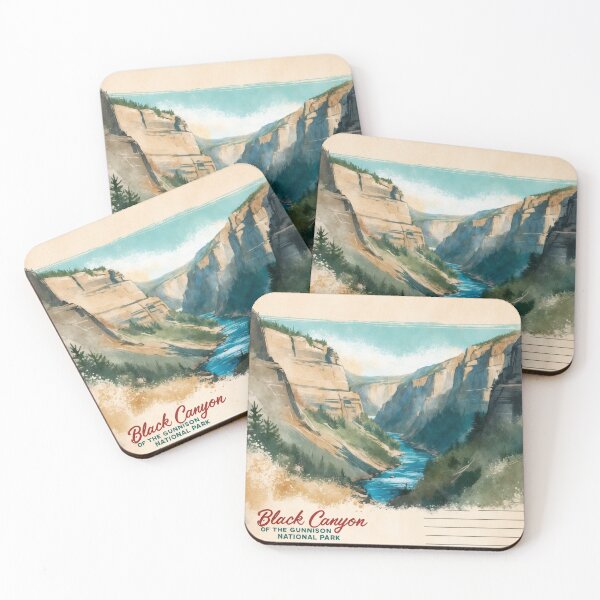 Item preview, Black Canyon Of The Gunnison National Park Postcard Vintage Retro Travel designed and sold by TravelPostcardGems.