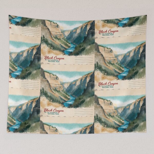 Item preview, Black Canyon Of The Gunnison National Park Postcard Vintage Retro Travel designed and sold by TravelPostcardGems.
