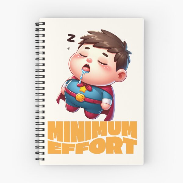 Item preview, Minimum Effort / Lazy Funny Sacrastic Humor Quote Cartoon Gift  designed and sold by InkyGenies.
