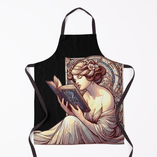 Item preview, woman reading browsing book books gift designed and sold by Pineapple-Tree.