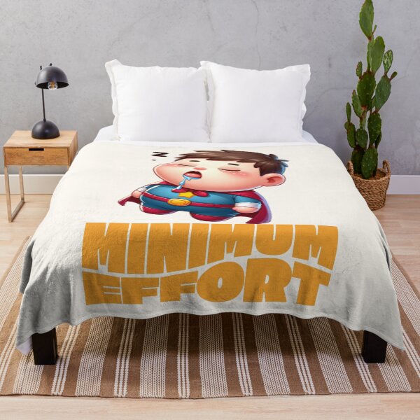 Item preview, Minimum Effort / Lazy Funny Sacrastic Humor Quote Cartoon Gift  designed and sold by InkyGenies.