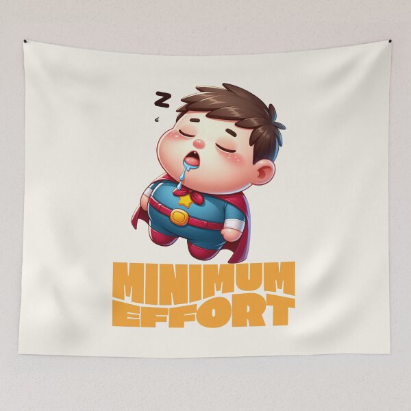 Item preview, Minimum Effort / Lazy Funny Sacrastic Humor Quote Cartoon Gift  designed and sold by InkyGenies.