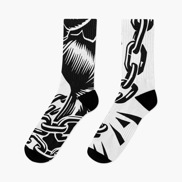 Item preview, Empowering Black-and-White Fist with Chains Silhouette Art - Symbol of Resistance, Strength, and Breaking Free designed and sold by KARTICK DUTTA.