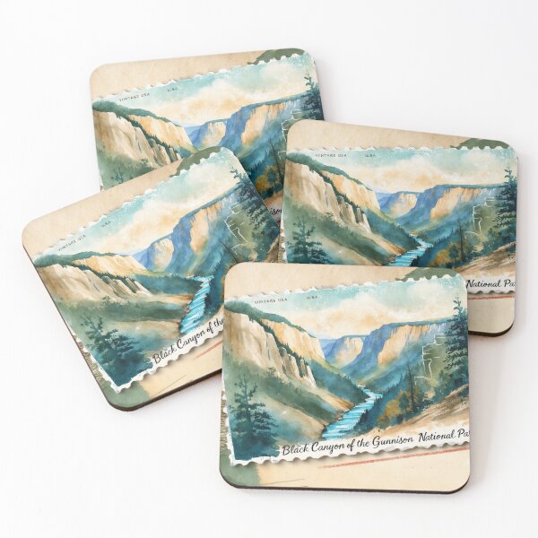 Item preview,  Black Canyon Of The Gunnison National Park Postcard Vintage Retro Travel designed and sold by TravelPostcardGems.