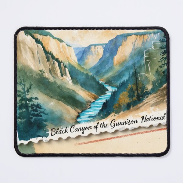 Item preview, Black Canyon Of The Gunnison National Park Postcard Vintage Retro Travel designed and sold by TravelPostcardGems.