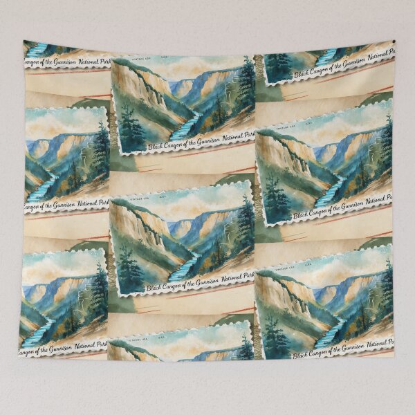 Item preview,  Black Canyon Of The Gunnison National Park Postcard Vintage Retro Travel designed and sold by TravelPostcardGems.