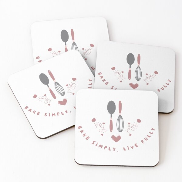 Item preview, Minimalist Baking Art - Bake Simply, Live Fully - Baking Utensils designed and sold by RosmeralisShop.