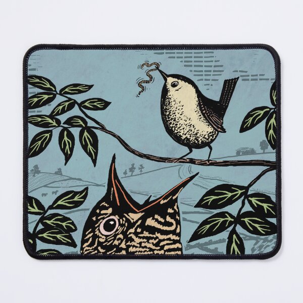 Item preview, Wren and Cuckoo Illustration designed and sold by Hadrianwild.