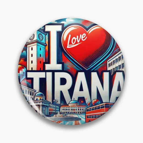 Item preview, I Love Tirana Red  designed and sold by godigitalmedia.