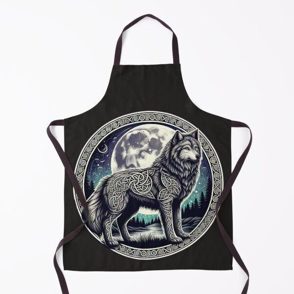 Item preview, Celtic wolf Tribal wolf with the moon designed and sold by Expressions-Sel.