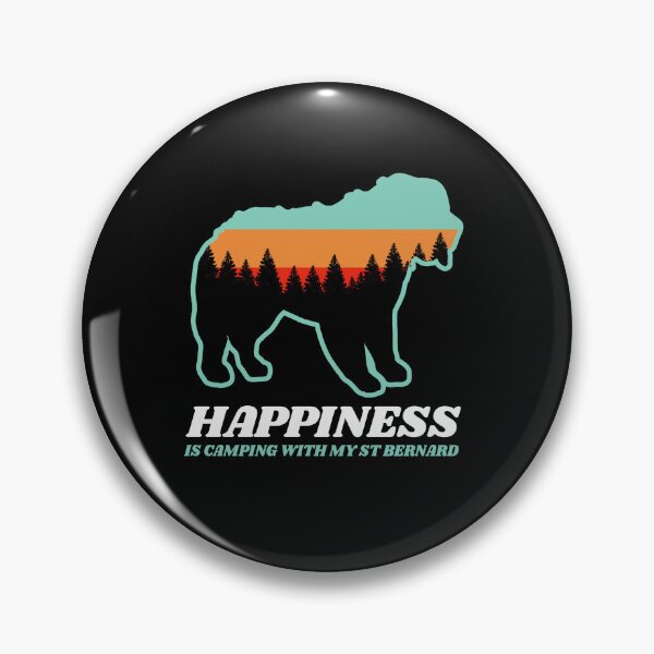Item preview, Happiness Is Camping With My St Bernard Gift designed and sold by Guarddogdrive.