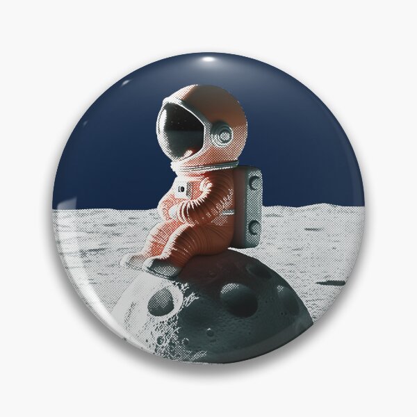 Item preview, little cute astronaut on the moon designed and sold by Time4Space.