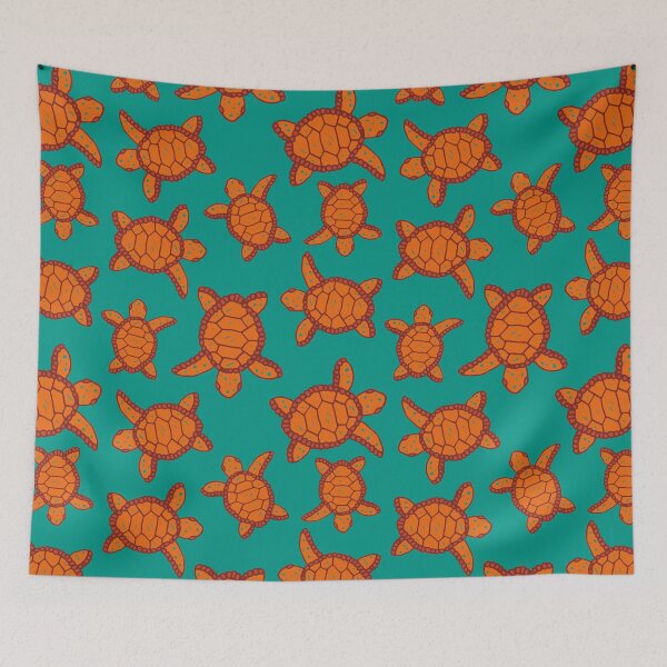 Item preview, Cute Sea Turtles Pattern designed and sold by HotHibiscus.