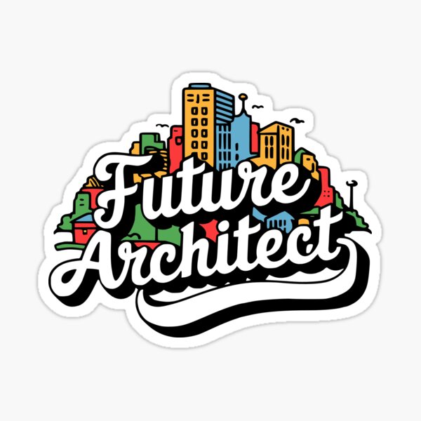 Item preview, Future Architect! Colorful retro designed and sold by PMCreative.