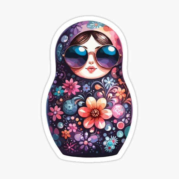 Item preview, Matryoshka cool sunglasses gift designed and sold by Pineapple-Tree.