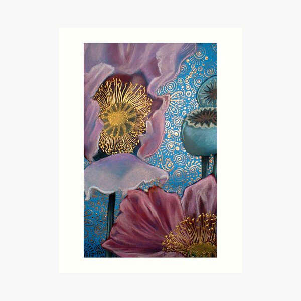Pink Poppies Art Print