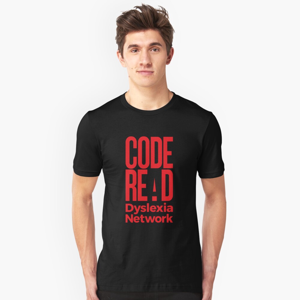 Code Read Dyslexia Network Slim Fit T-Shirt