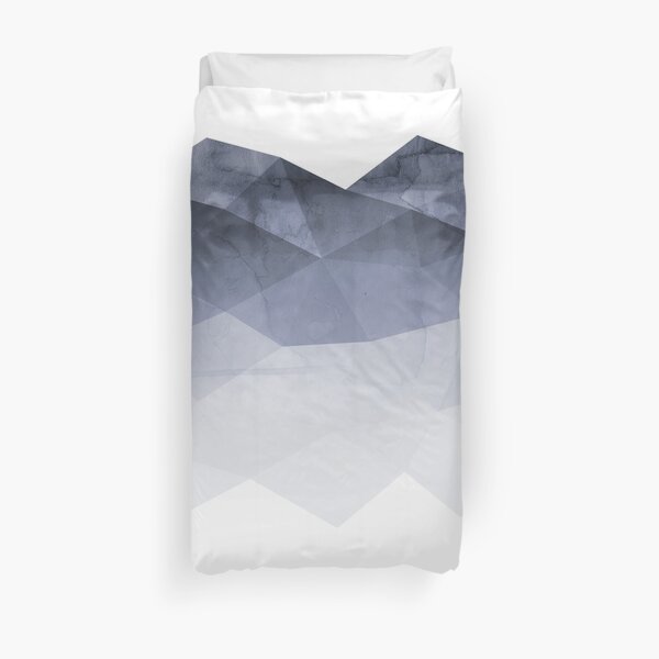 Fifty Shadows of Blue Duvet Cover