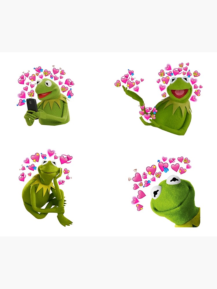Download Hearts Kermit The Frog Love Meme | PNG & GIF BASE