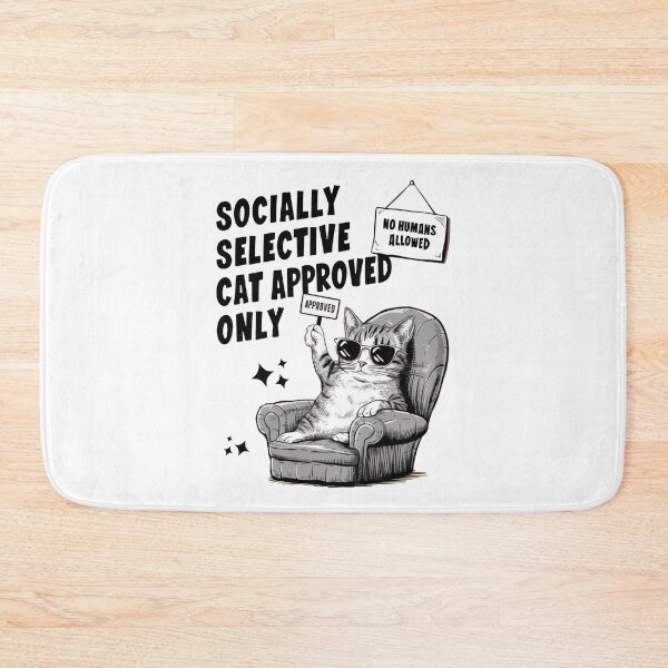 Item preview, Introvert Cat Lover Funny Anti-Social Humor Gift designed and sold by BunBuntheDog-.