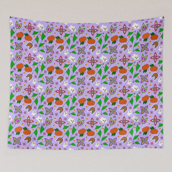 Item preview, Purple Halloween Floral designed and sold by Niibidoon.