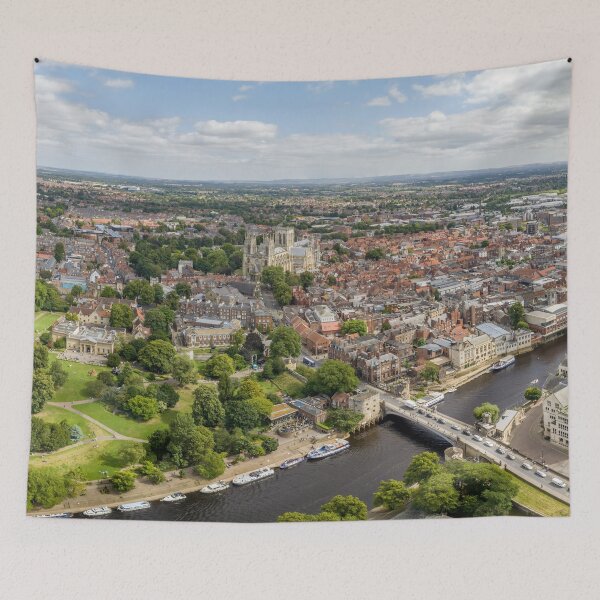 Item preview, York Yorkshire England UK Panoramic Aerial View Cityscape designed and sold by skyfilming.
