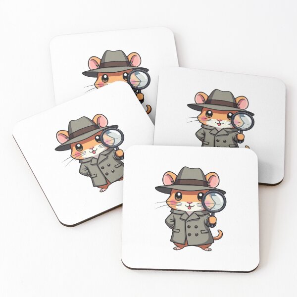 Item preview, Detective Chibi  Hamster on the Case designed and sold by BlissfulPrintz.