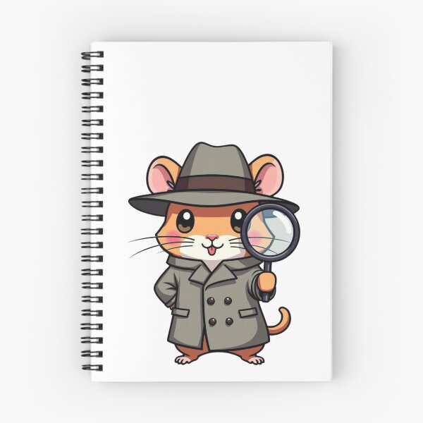 Item preview, Detective Chibi  Hamster on the Case designed and sold by BlissfulPrintz.