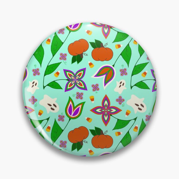 Item preview, Green Halloween Floral designed and sold by Niibidoon.