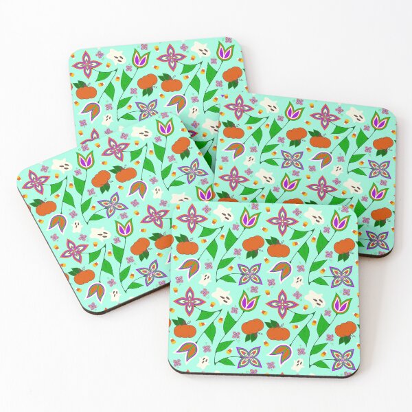 Item preview, Green Halloween Floral designed and sold by Niibidoon.