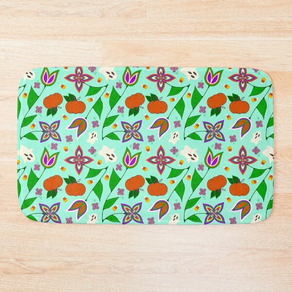 Item preview, Green Halloween Floral designed and sold by Niibidoon.