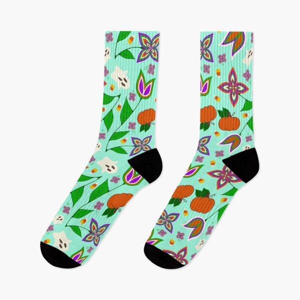 Item preview, Green Halloween Floral designed and sold by Niibidoon.
