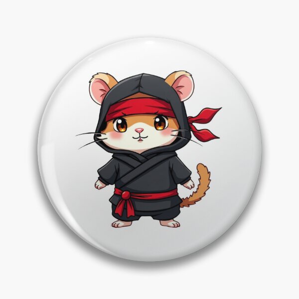 Item preview, Chibi  Ninja Hamster on a Mission designed and sold by BlissfulPrintz.