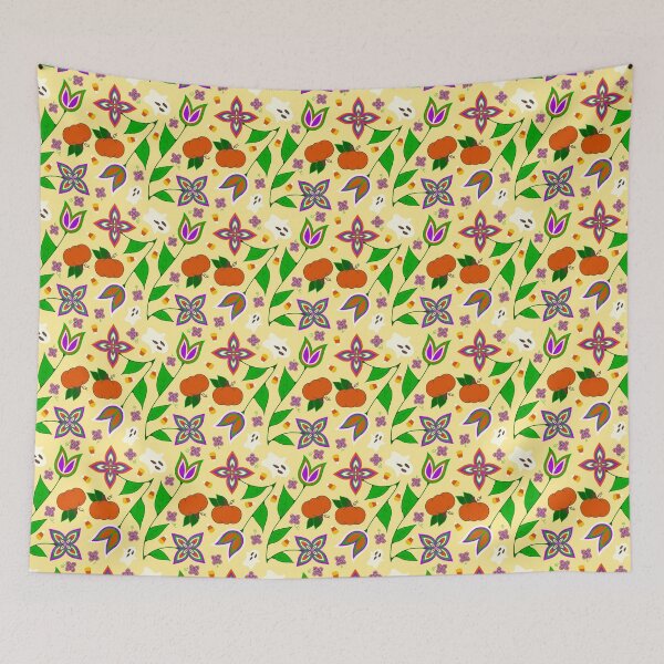 Item preview, Yellow Halloween Floral designed and sold by Niibidoon.