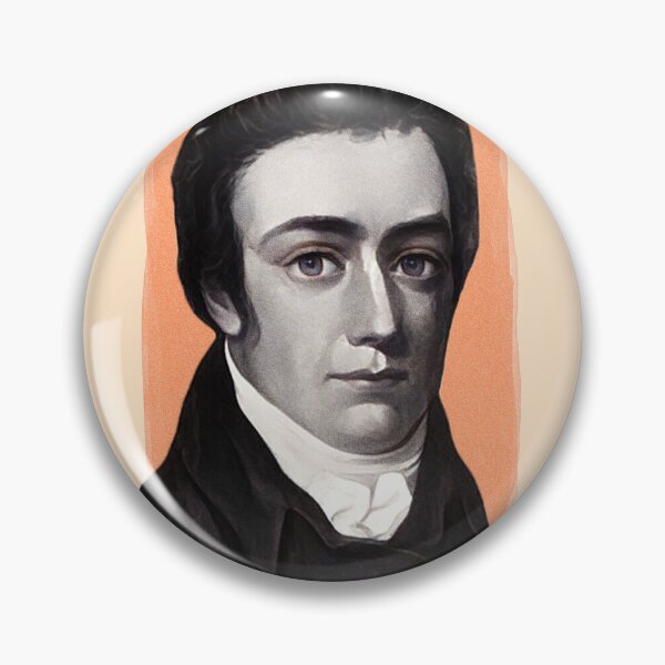 Item preview, English Poet Samuel Taylor Coleridge - orange - illustration  designed and sold by Litstoy.