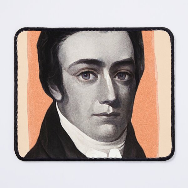 Item preview, English Poet Samuel Taylor Coleridge - orange - illustration  designed and sold by Litstoy.