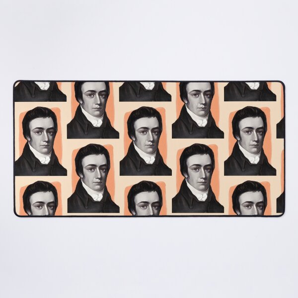 Item preview, English Poet Samuel Taylor Coleridge - orange - illustration  designed and sold by Litstoy.
