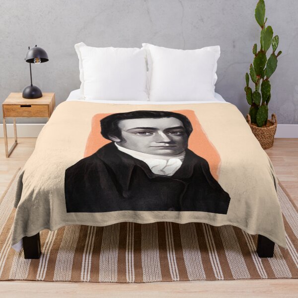 Item preview, English Poet Samuel Taylor Coleridge - orange - illustration  designed and sold by Litstoy.