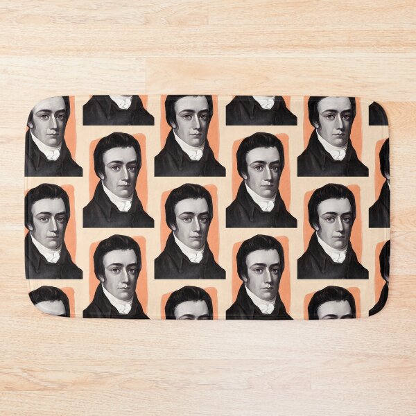 Item preview, English Poet Samuel Taylor Coleridge - orange - illustration  designed and sold by Litstoy.