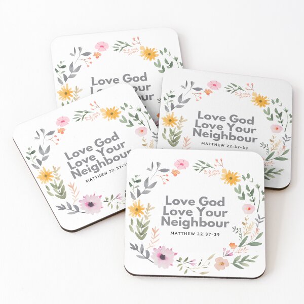 Item preview, Love God Love Neighbor - Matthew 22:37-39 designed and sold by ebocraft.