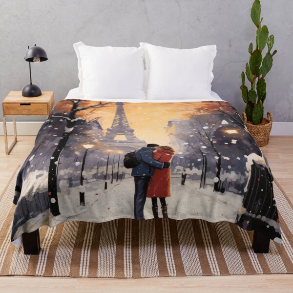 Item preview, Couple In The Snow In Paris designed and sold by Rtymer.