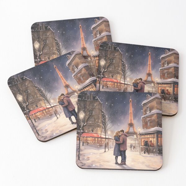 Item preview, Couple In The Snow In Paris designed and sold by Rtymer.