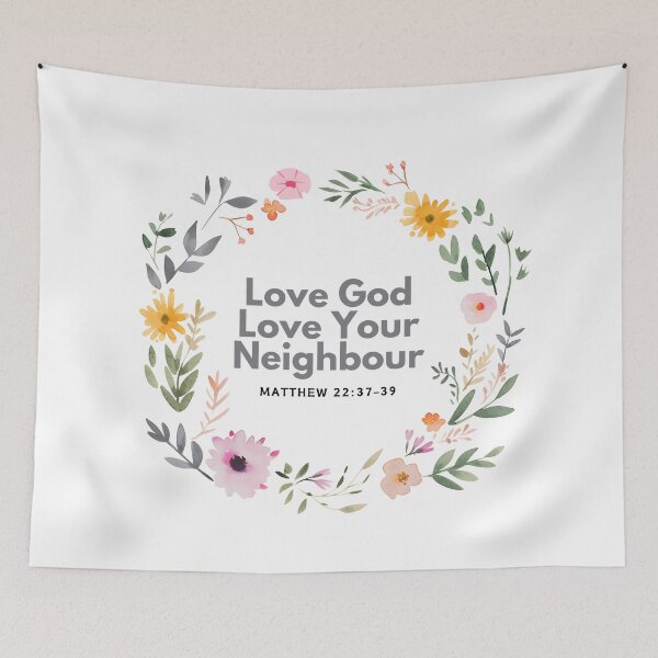 Item preview, Love God Love Neighbor - Matthew 22:37-39 designed and sold by ebocraft.