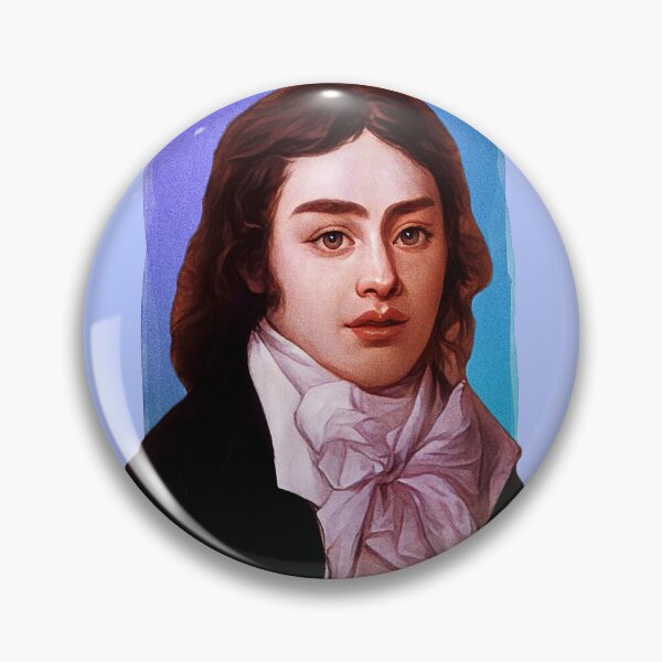 Item preview, English Poet Samuel Taylor Coleridge - blue - illustration  designed and sold by Litstoy.