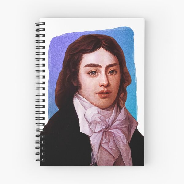 Item preview, English Poet Samuel Taylor Coleridge - blue - illustration  designed and sold by Litstoy.