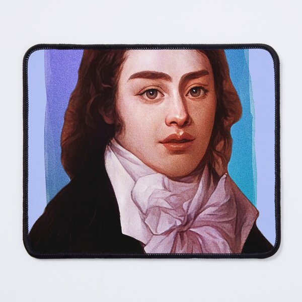 Item preview, English Poet Samuel Taylor Coleridge - blue - illustration  designed and sold by Litstoy.