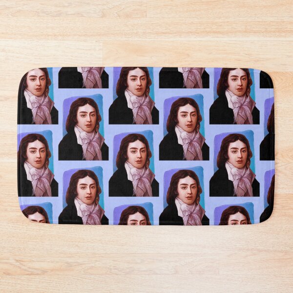 Item preview, English Poet Samuel Taylor Coleridge - blue - illustration  designed and sold by Litstoy.