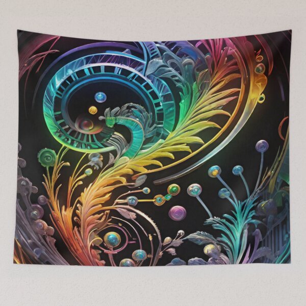 Item preview, Swirling Shapes and Floral Elements designed and sold by masabo.
