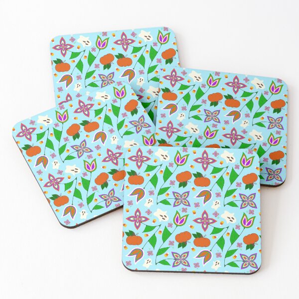 Item preview, Blue Halloween Floral designed and sold by Niibidoon.