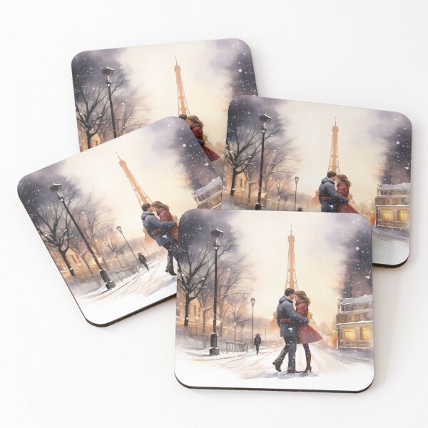 Item preview, Couple In The Snow In Paris designed and sold by Rtymer.
